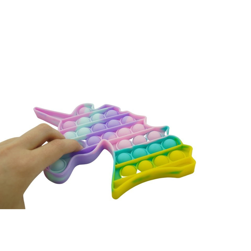 Jucarie Antistres Pop It, Model Now And Flip It, Silicon, Unicorn, Multicolor, Model 3