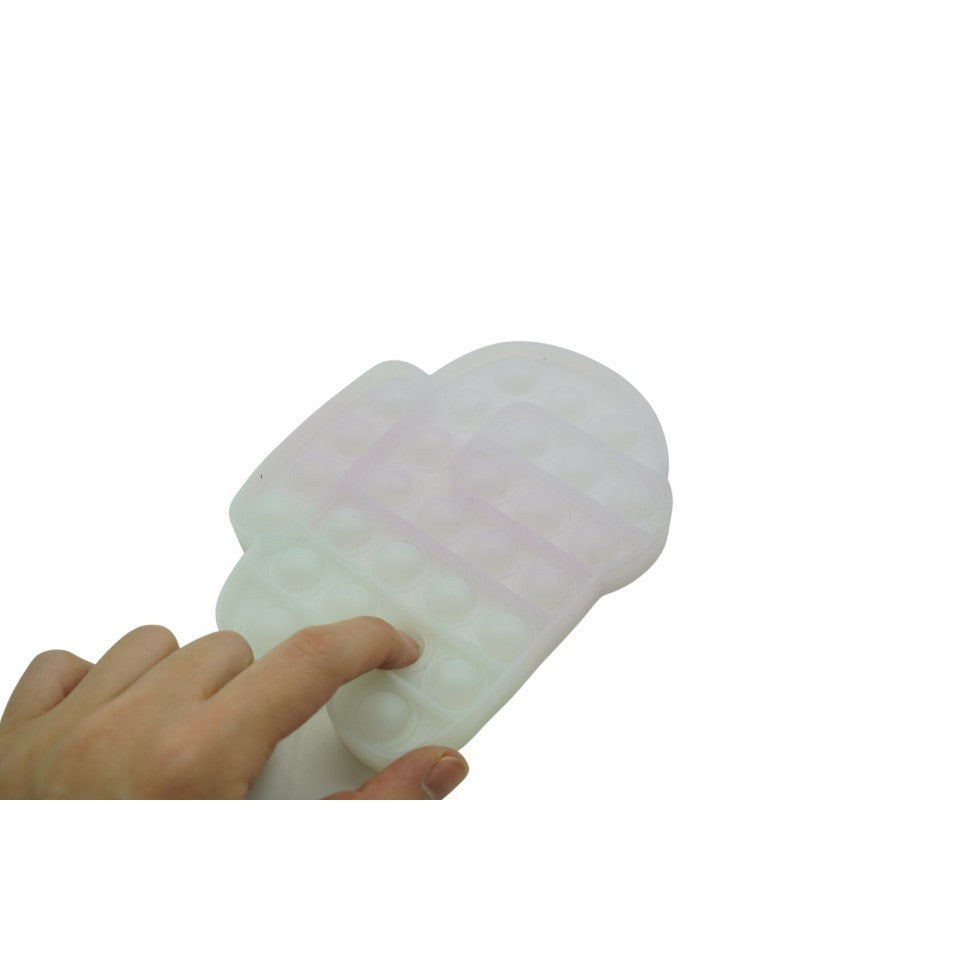 Jucarie Antistres Pop It Now and Flip It, Model Among Us, Silicon Reversibil, Transparent