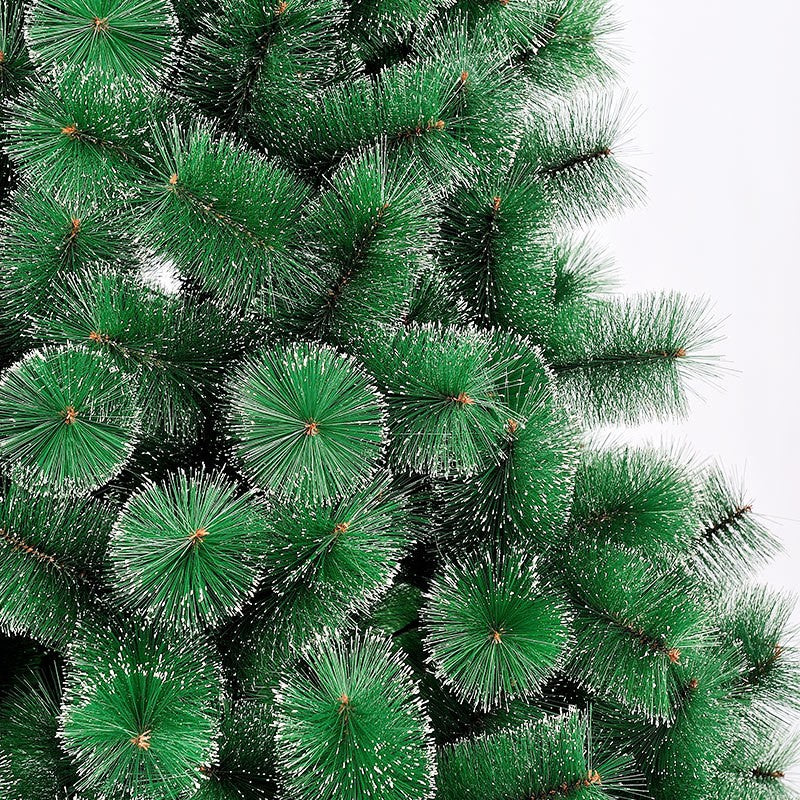 Brad Artificial de Craciun Tip Pin Nins, Ramuri Flexibile cu Aspect Natural, Interior si Exterior, Verde, Inaltime 90 cm, Suport Inclus