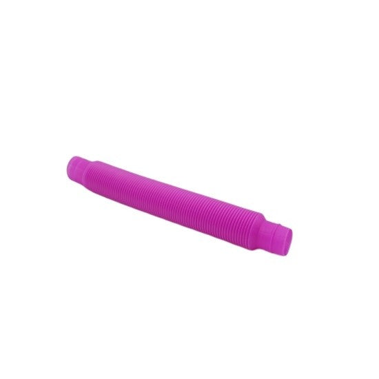Jucărie Senzorială Fidget Pop Tubes, Antistres Super Elastic, Plastic, Roz