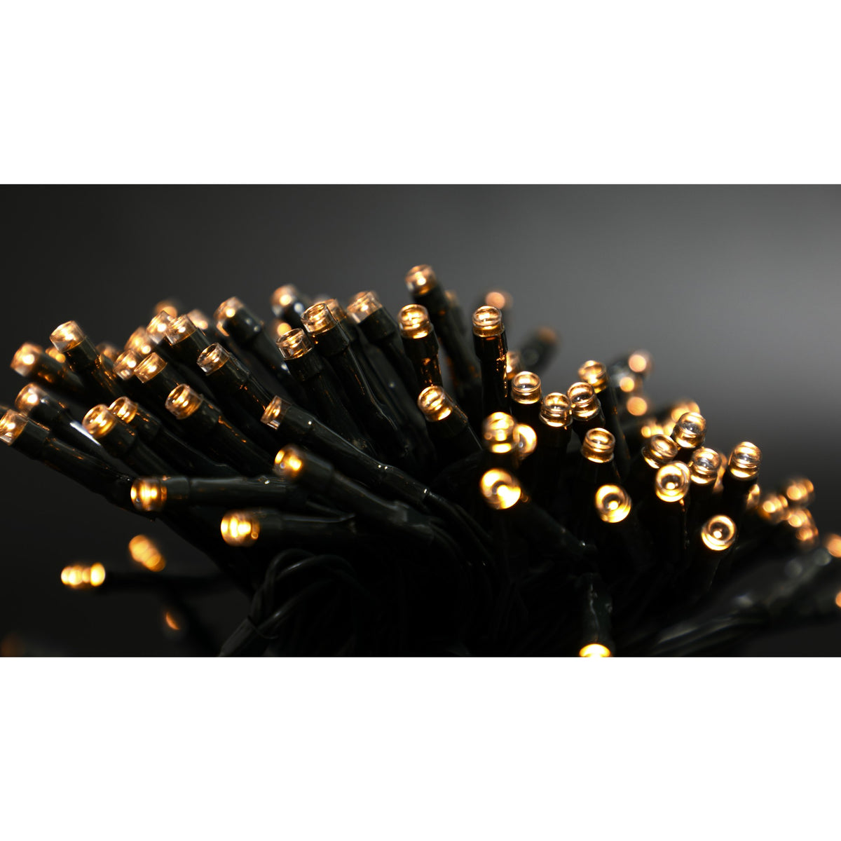 Instalatie Craciun Solara, 200 LED-uri, Senzor de Lumina, Exterior si Interior, Fir Flexibil din Cupru, 20 m, Alb Cald