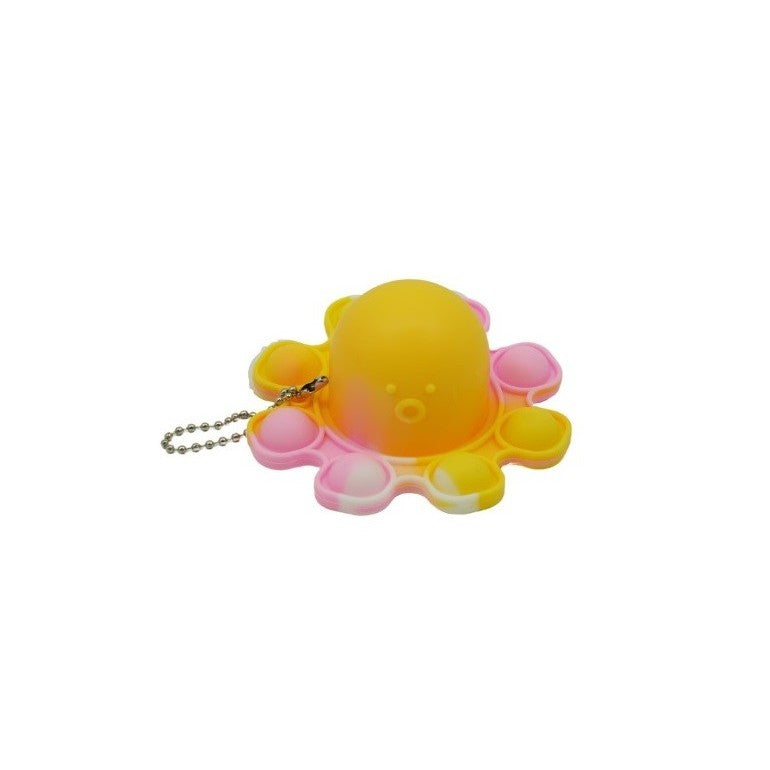 Jucarie Antistres Pop It, Caracatita Reversibila Senzoriala, Silicon, Multicolor, V3