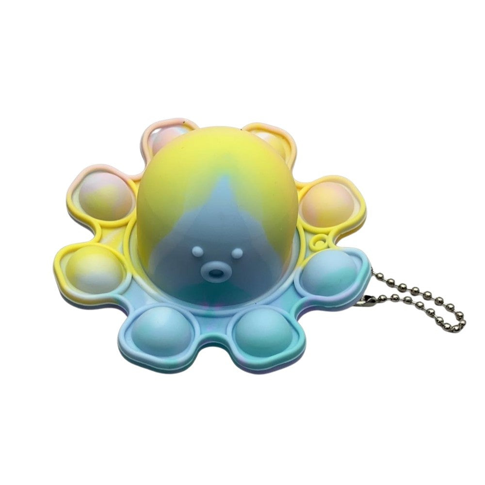 Jucarie Antistres Caracatita Reversibila, Pop It Now and Flip It, Silicon, Multicolor, V4