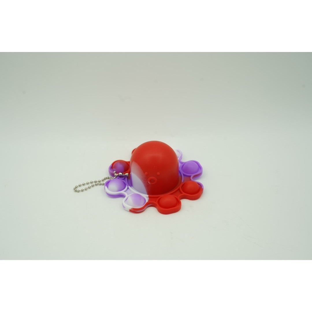 Jucarie Antistres Pop It Now and Flip It, Caracatita Reversibila Senzoriala, Silicon Impermeabil, Multicolor, Model V2