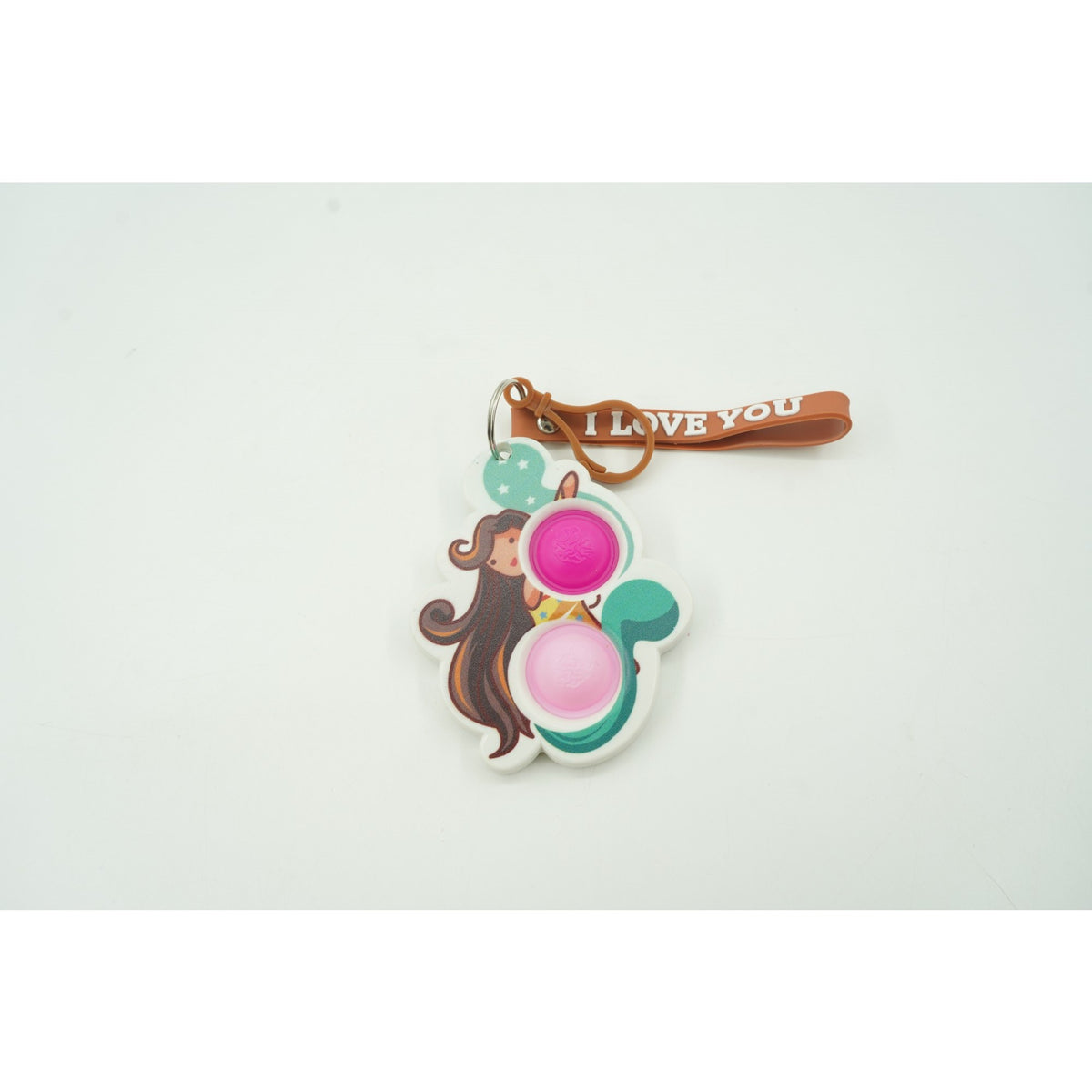 Jucarie Senzoriala Antistres Simple Dimple, Breloc cu 2 Buline si Zodii, Silicon, Multicolor