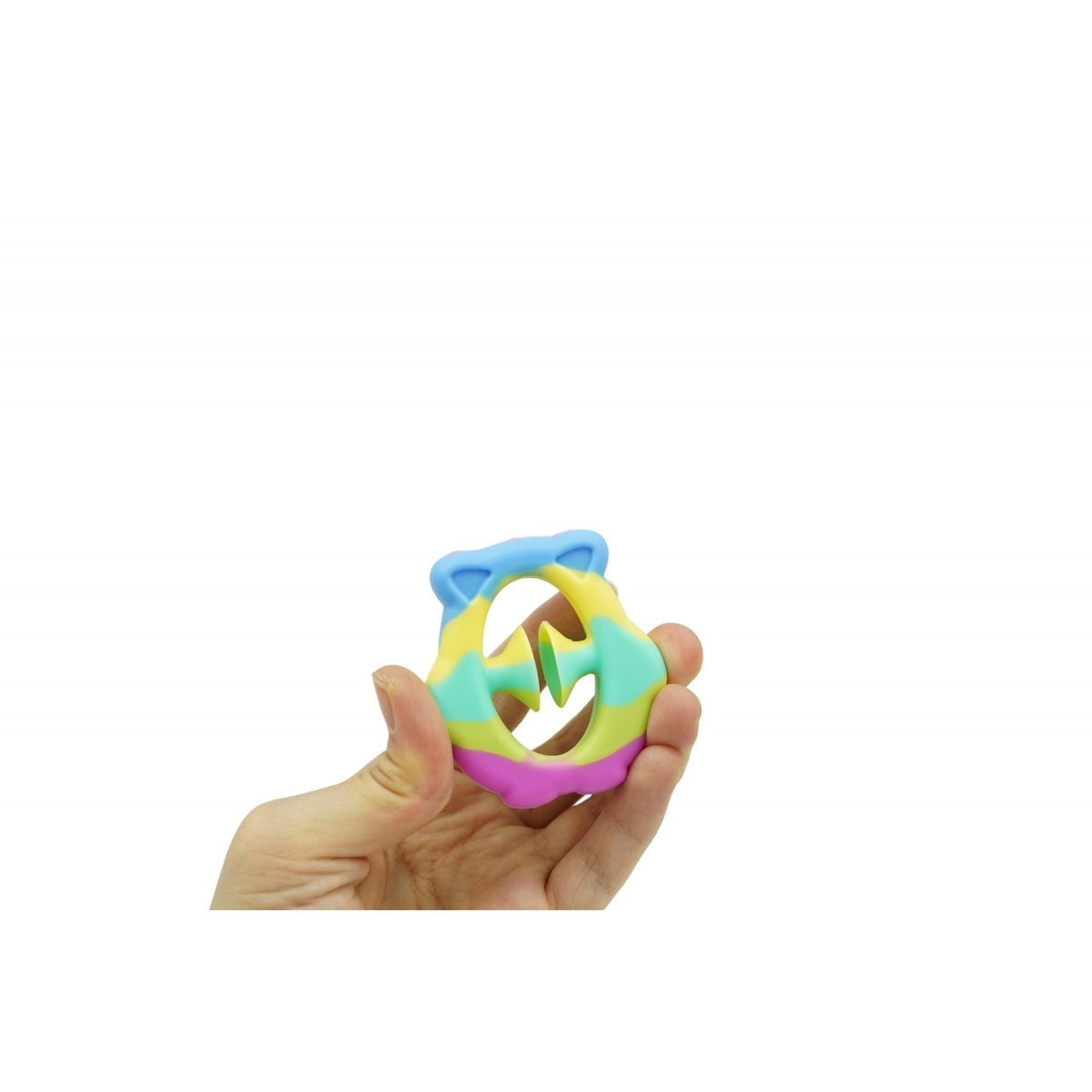 Jucarie Senzoriala Antistres, Fidget Toy cu Ventuza de Decompresie, Antrenare Antebrat, Model Ursulet, Culori Macarons
