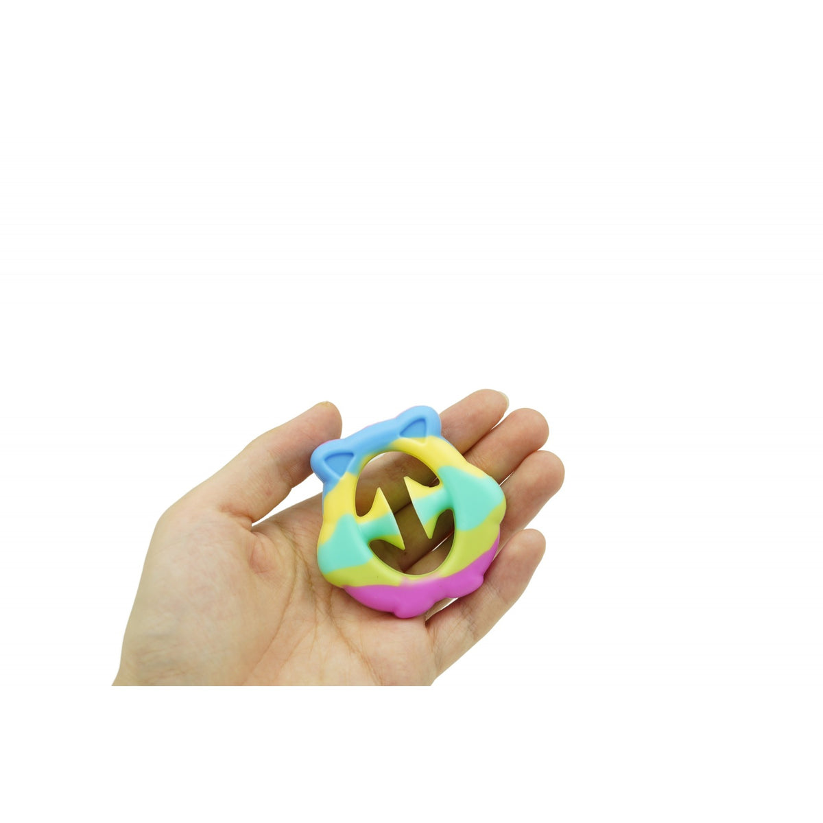 Jucarie Senzoriala Antistres, Fidget Toy cu Ventuza de Decompresie, Antrenare Antebrat, Model Ursulet, Culori Macarons