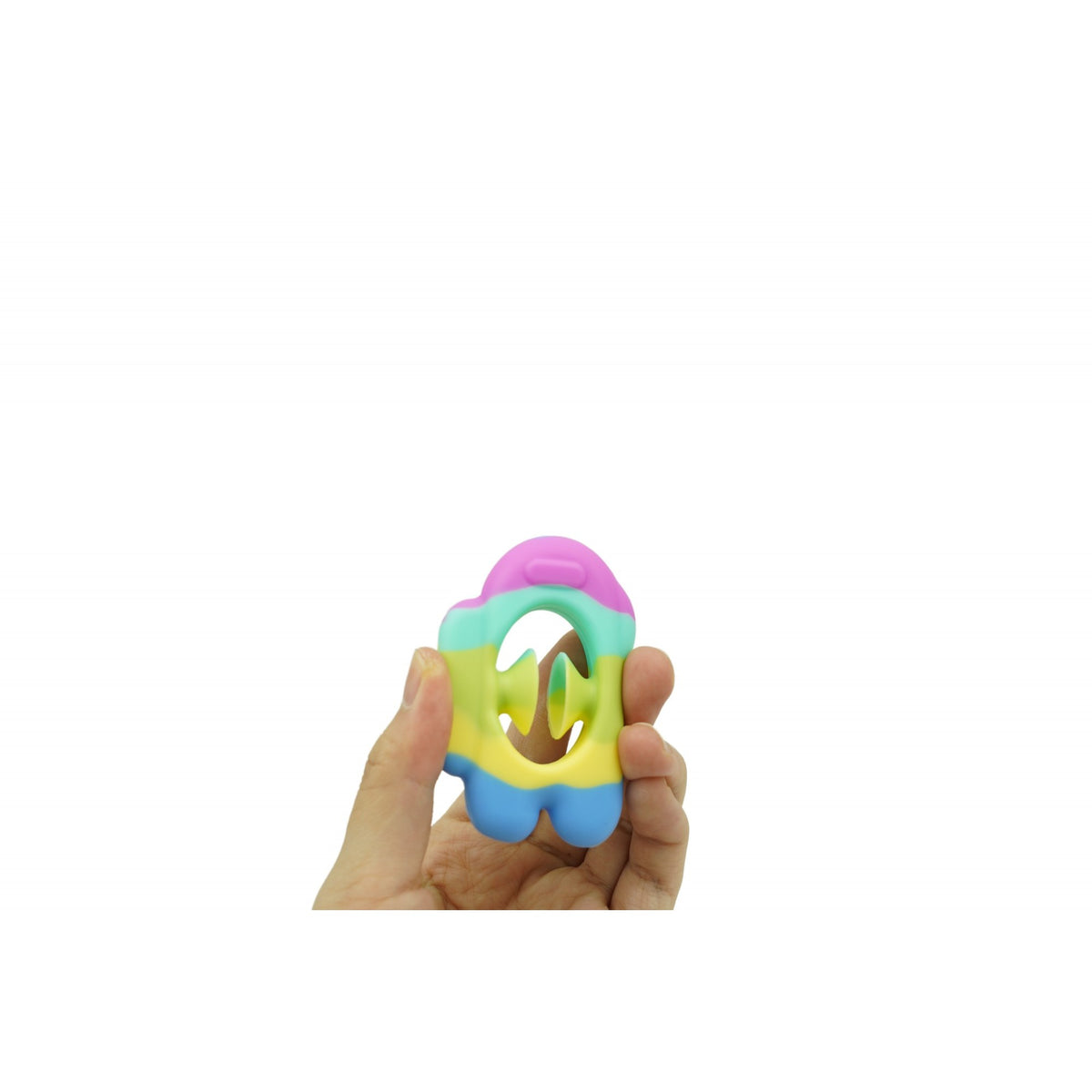 Jucarie Senzoriala Antistres, Fidget Toy cu Ventuza de Decompresie, Antrenare Antebrat, Model Among Us, Culori Macarons