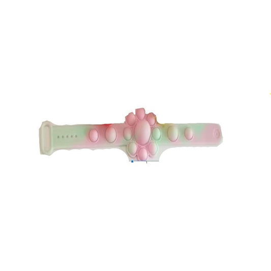 Brățară Caracatiță Reversibilă, Jucărie Antistres, Silicon, Multicolor/Verde