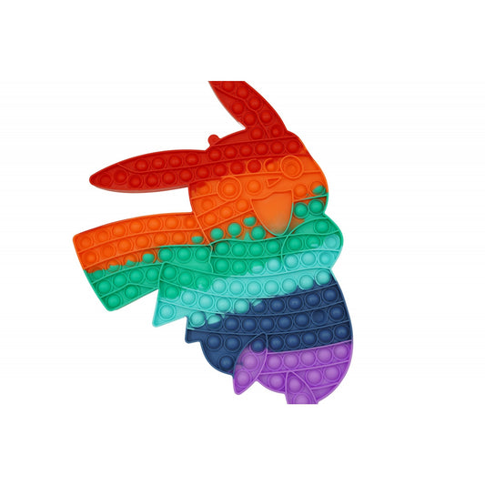 Jucarie Antistres Pop It Now And Flip It, Senzoriala Pikachu, Silicon, Multicolor