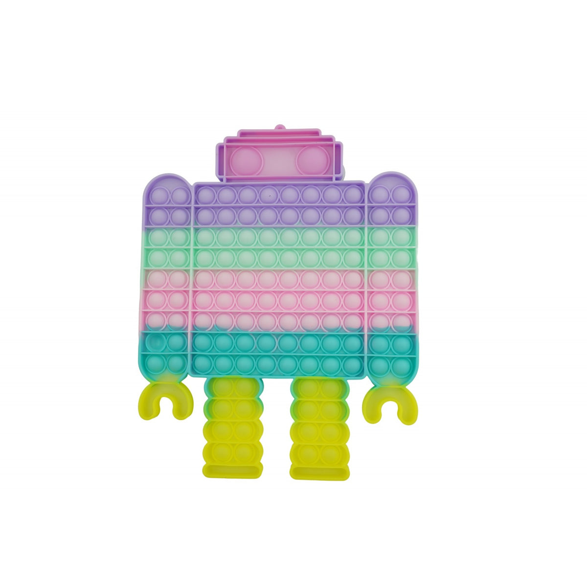 Pop It Now & Flip It Jucarie Antistres Senzoriala, Design Robot, Silicon Lavabil, Multicolor, Model 2