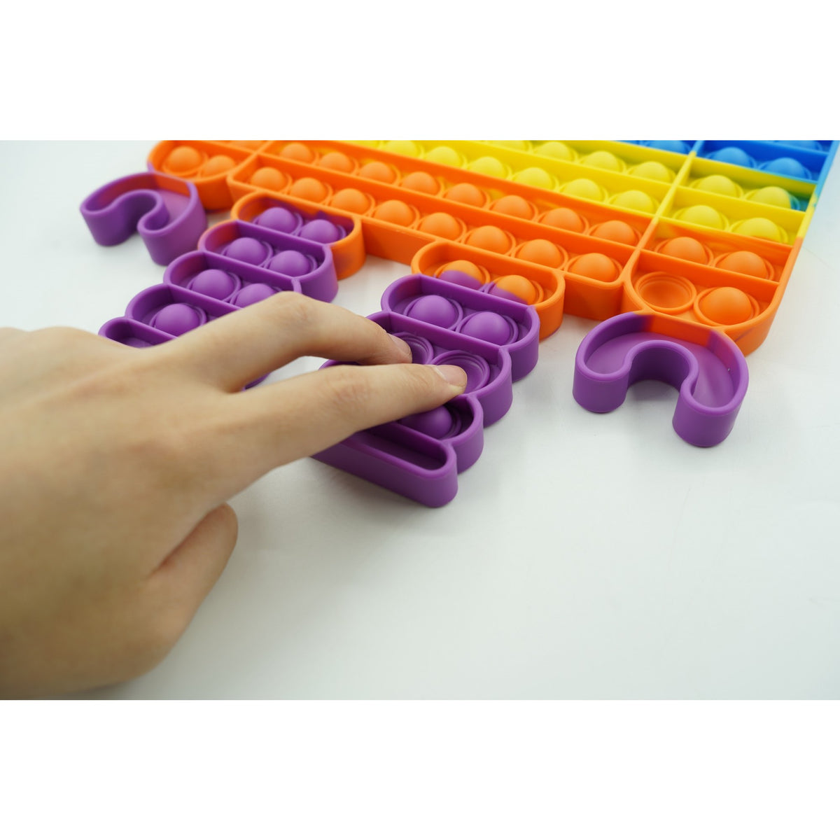 Jucarie Antistres Pop It Now and Flip It, Model Robot, Silicon, Multicolor, Model 3
