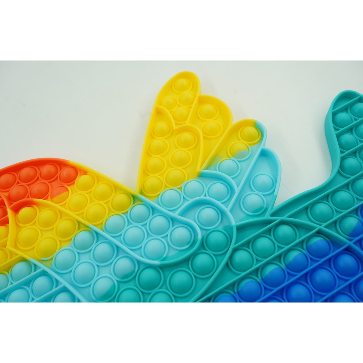 Jucarie Antistres Pop It Now and Flip It, Model Unicorn cu Aripi, Silicon Flexibil, Design Multicolor, 1 Bucata