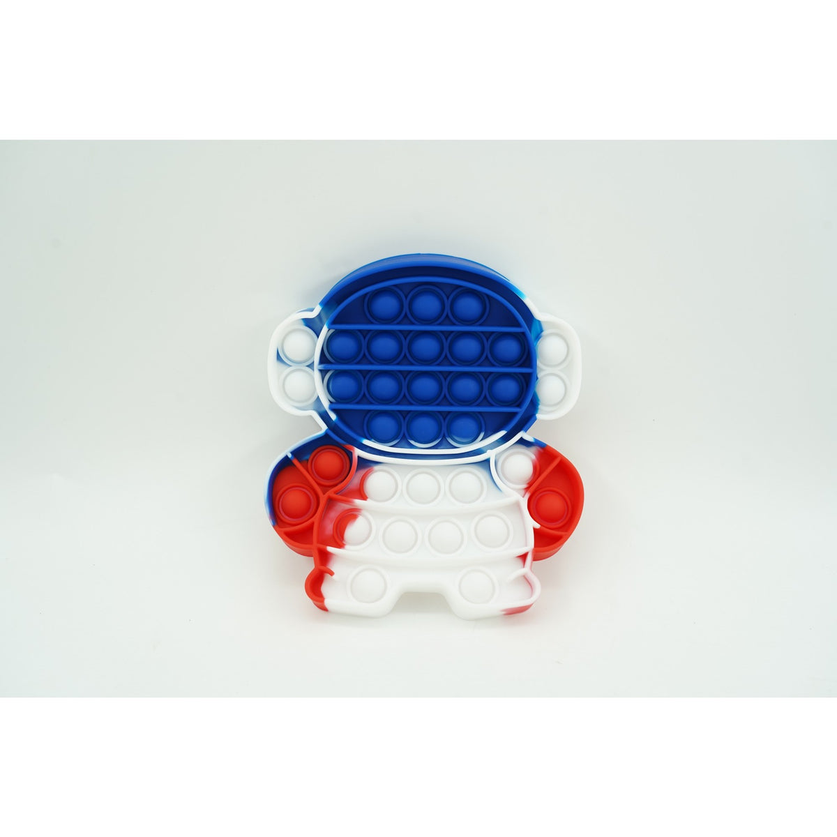 Jucarie Antistres Pop It Now and Flip It, Model Astronaut, Silicon Flexibil, Design Reversibil, Multicolor