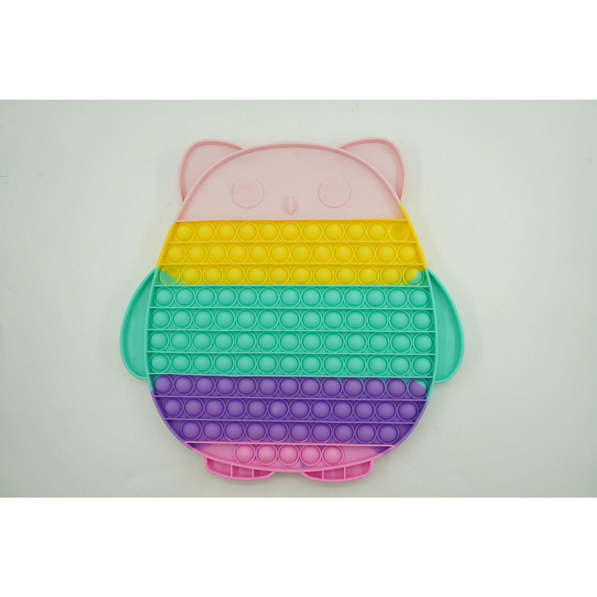 Jucarie Antistres Pop It Now and Flip It, Model Bufnita Reversibila, Silicon Moale, Multicolor
