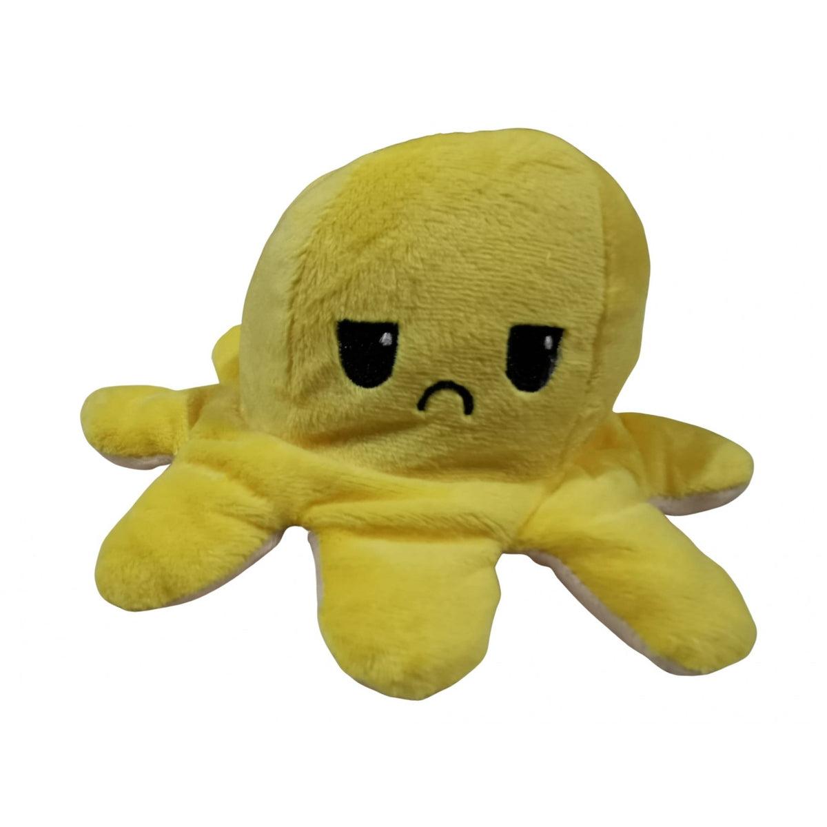 Caracatiță Reversibilă din Pluș cu Două Fețe Veselă și Tristă, Jucărie Senzorială de Exprimare a Emoțiilor, Model 14, Multicolor, 20 cm