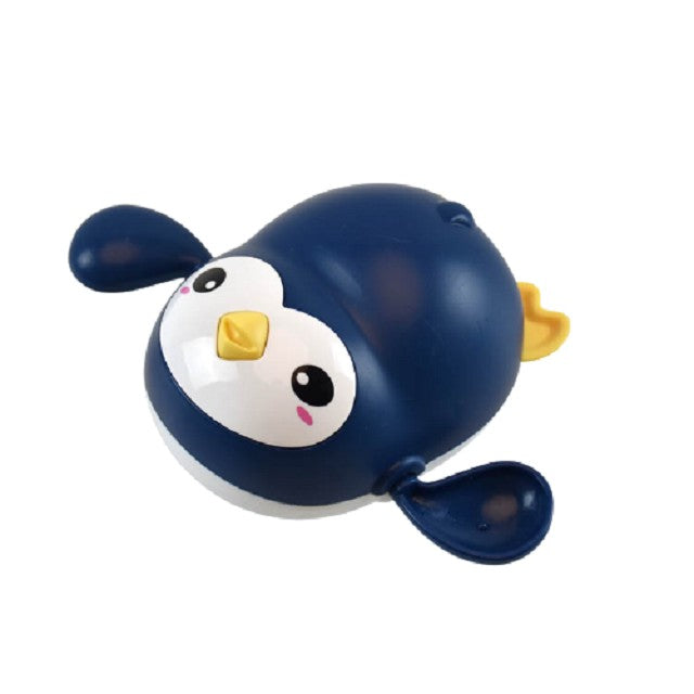 Jucărie De Baie Pentru Copii, Pinguin Înotător Mecanic, Material ABS, Albastru