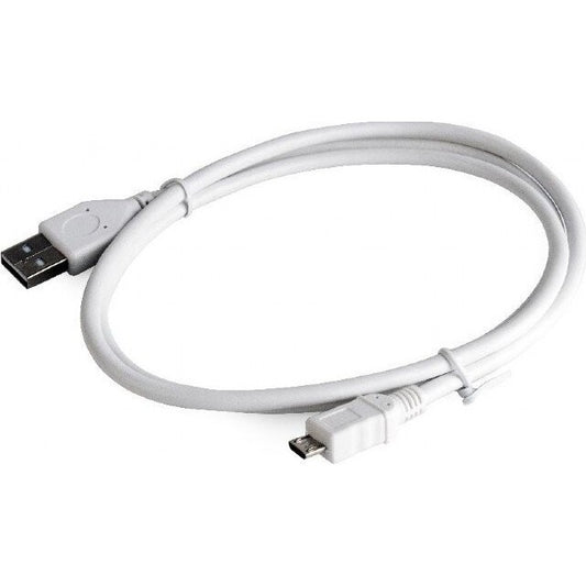 WUW Cablu Date si Incarcare Rapida Micro USB, Amperaj 2A, Transfer Date PC, Invelis Rezistent, Lungime 1 m, Alb