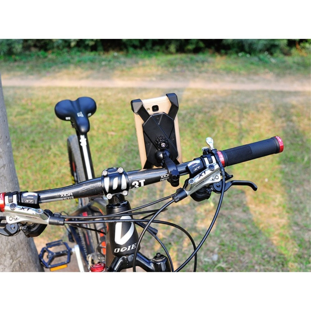 Suport Universal Telefon pentru Bicicletă și Motocicletă, Rotație 360 Grade, Fixare Ghidon 22-35mm, Compatibil Smartphone 3.5-7 inch, Model CH-01, Negru