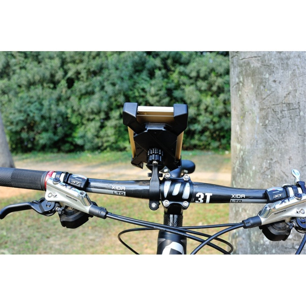 Suport Universal Telefon pentru Bicicletă și Motocicletă, Rotație 360 Grade, Fixare Ghidon 22-35mm, Compatibil Smartphone 3.5-7 inch, Model CH-01, Negru