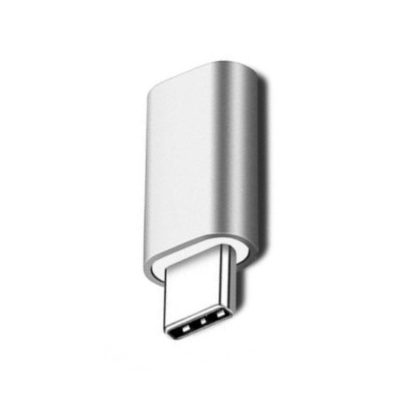 Adaptor Audio si Date, Lightning Femela la USB-C Mascul, Design Compact, Aluminiu, 2.8 cm, Negru