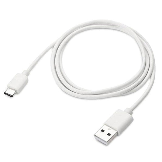 Cablu Date si Incarcare Rapida, USB la USB Tip C, Transfer Date Laptop si PC, Compatibil Android, 2 m, Alb