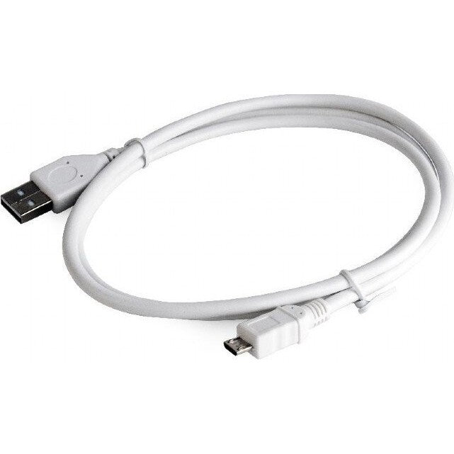 Cablu de Date si Incarcare Micro USB, Conector USB la Micro USB, Compatibil Telefoane Android, Transfer de Date, 3 m, Alb