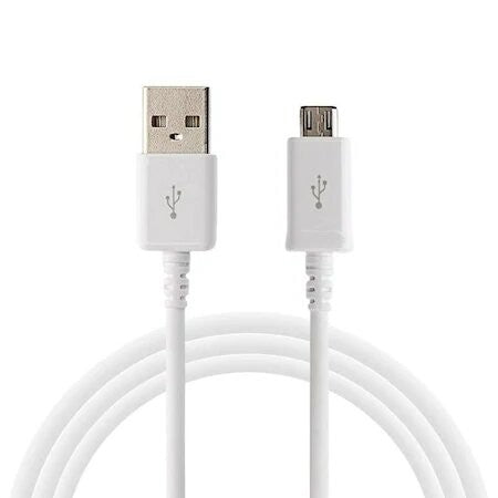 Cablu de Date si Incarcare Rapida, Conector Micro USB la USB, Compatibil Telefoane Android, Silicon, Lungime 1 m, Alb