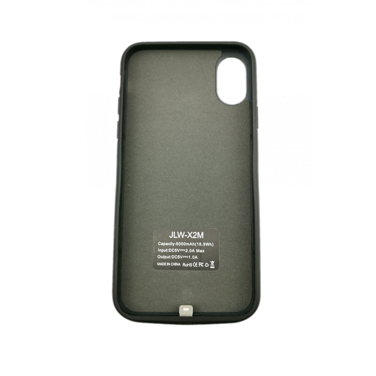Husa cu Baterie Externa WUW-JLW, Power Case 5000 mAh, Compatibila Apple iPhone X, Protectie Anti-Scurgere, Negru