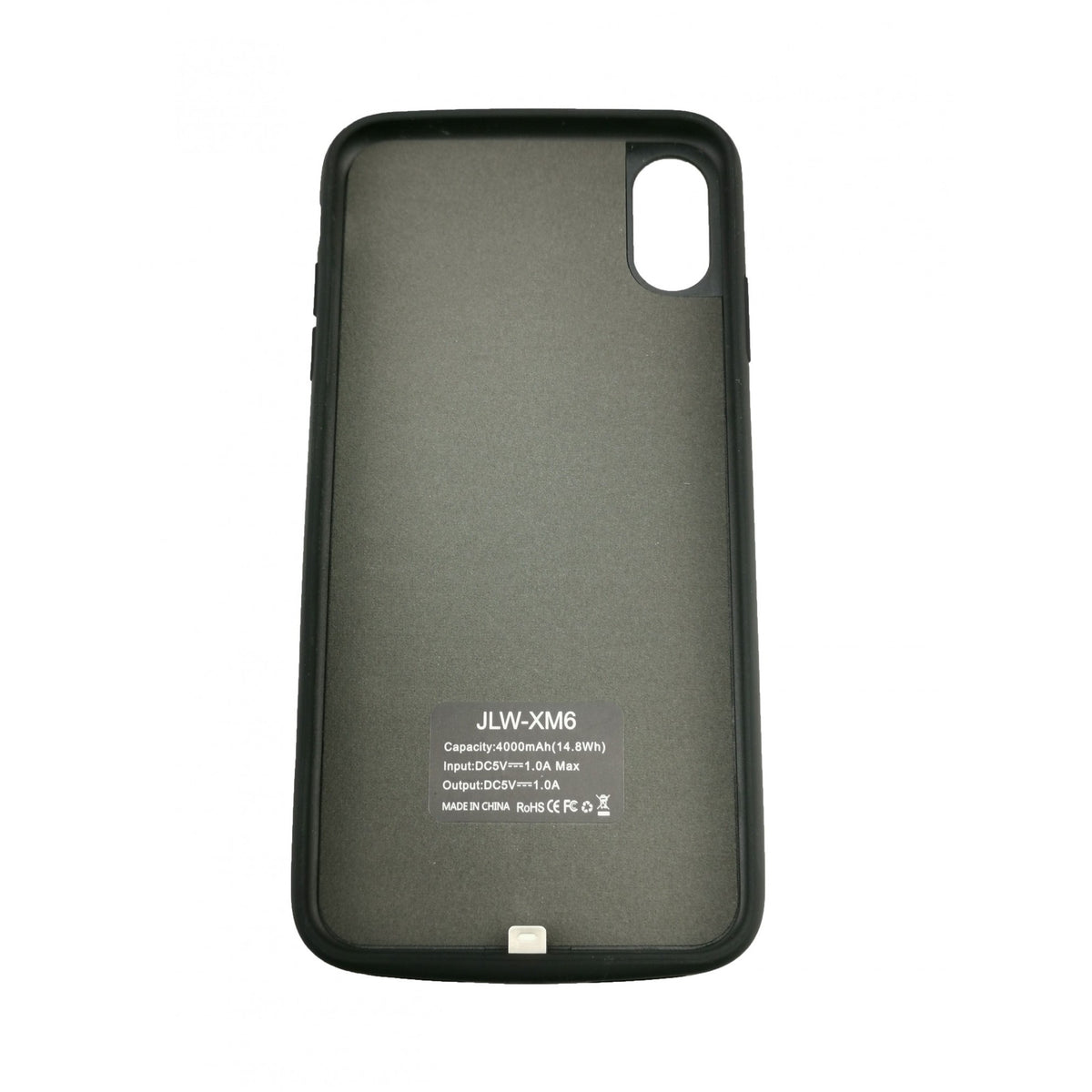 Husa cu Acumulator Extern WUW-JLW Power Case pentru Apple iPhone XS Max, Baterie de Rezerva 4000 mAh, Protectie Completa, Negru