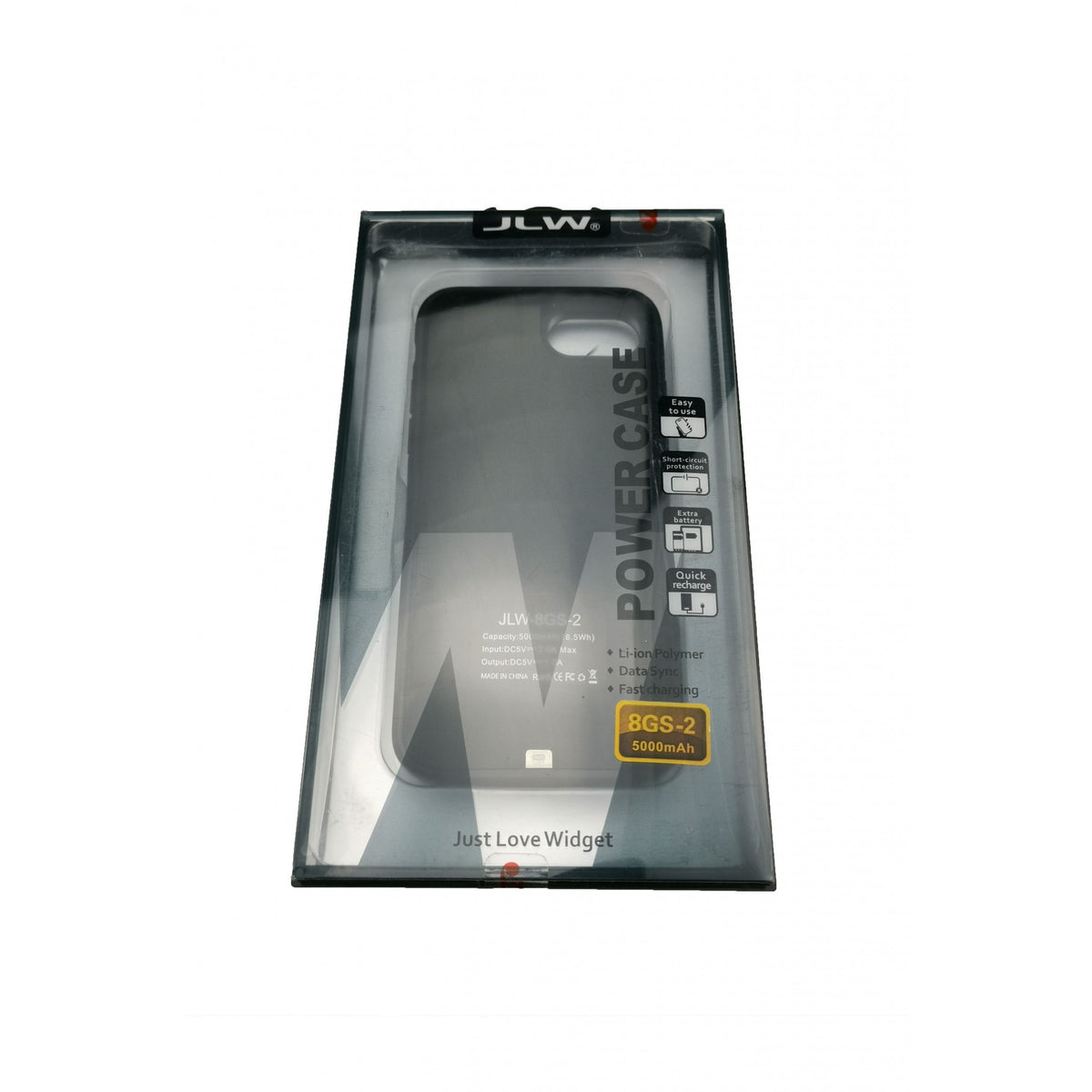 Husa cu Baterie Externa WUW-JLW, Acumulator Power Case 5000 mAh, Protectie Anti-Scurgere, Compatibila cu Apple iPhone 6 si 6S, Negru