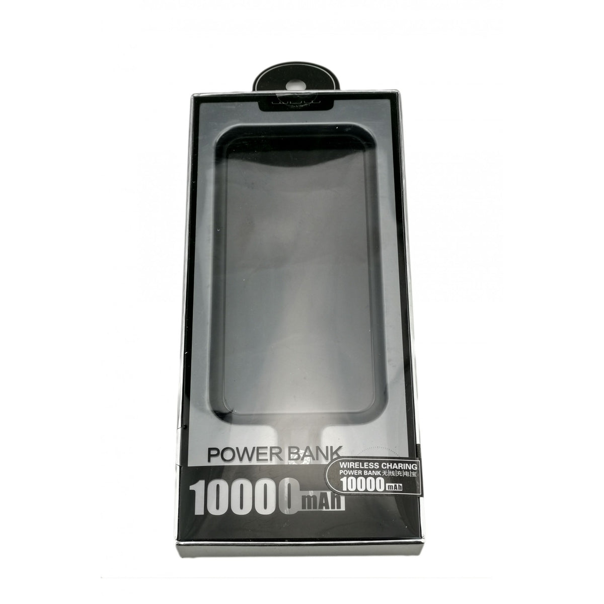 Baterie Externa WUW-JLW, Power Bank 10000 mAh, Incarcare Wireless, Portabila, Negru