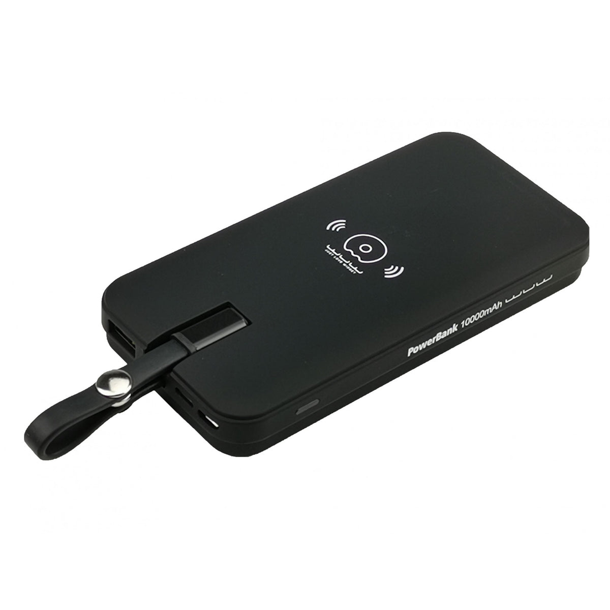 Baterie Externa WUW-JLW, Power Bank 10000 mAh, Incarcare Wireless, Portabila, Negru