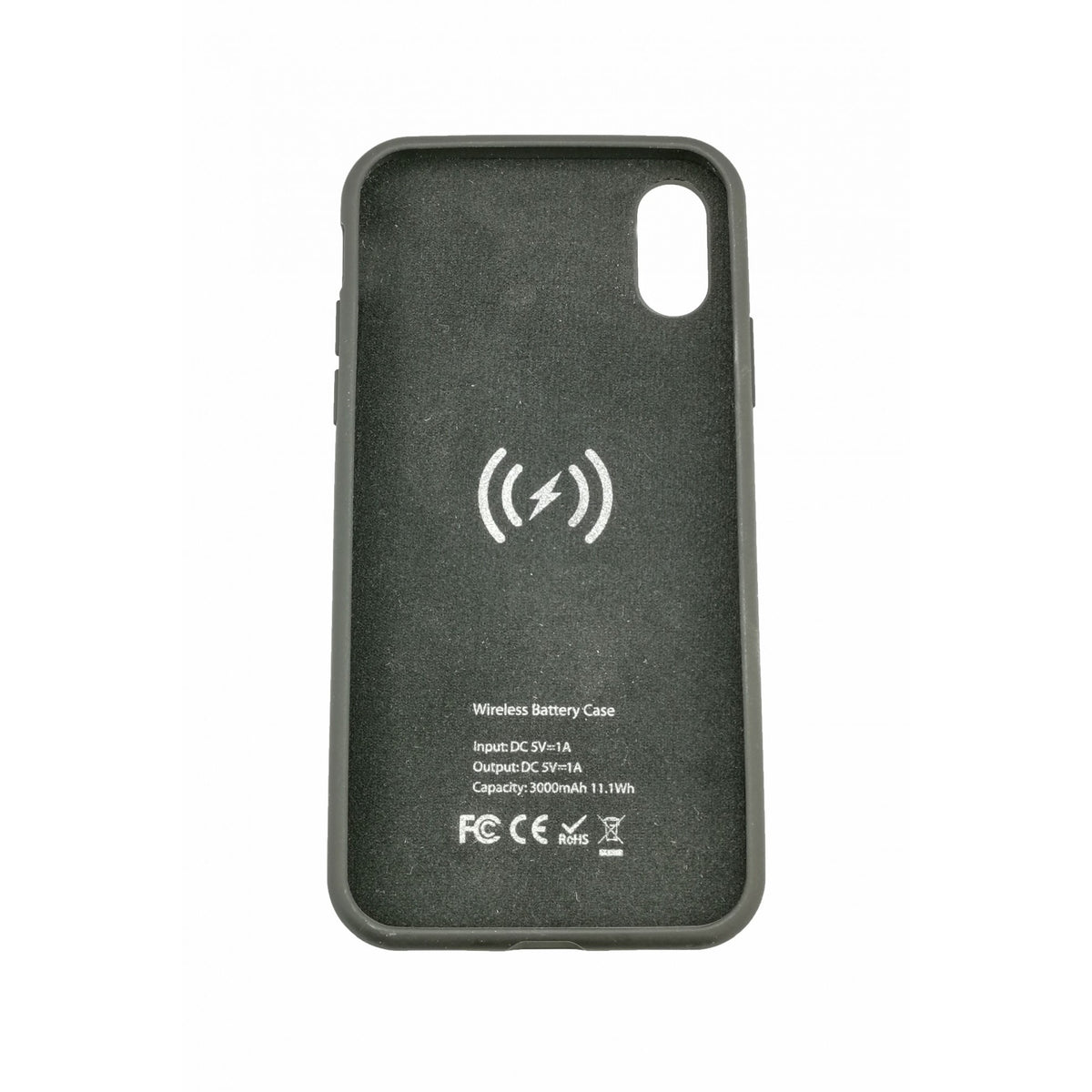 Husa cu Acumulator Extern iFans pentru iPhone X, Incarcare Wireless, Baterie de Rezerva 3000 mAh, Protectie TPU, Negru