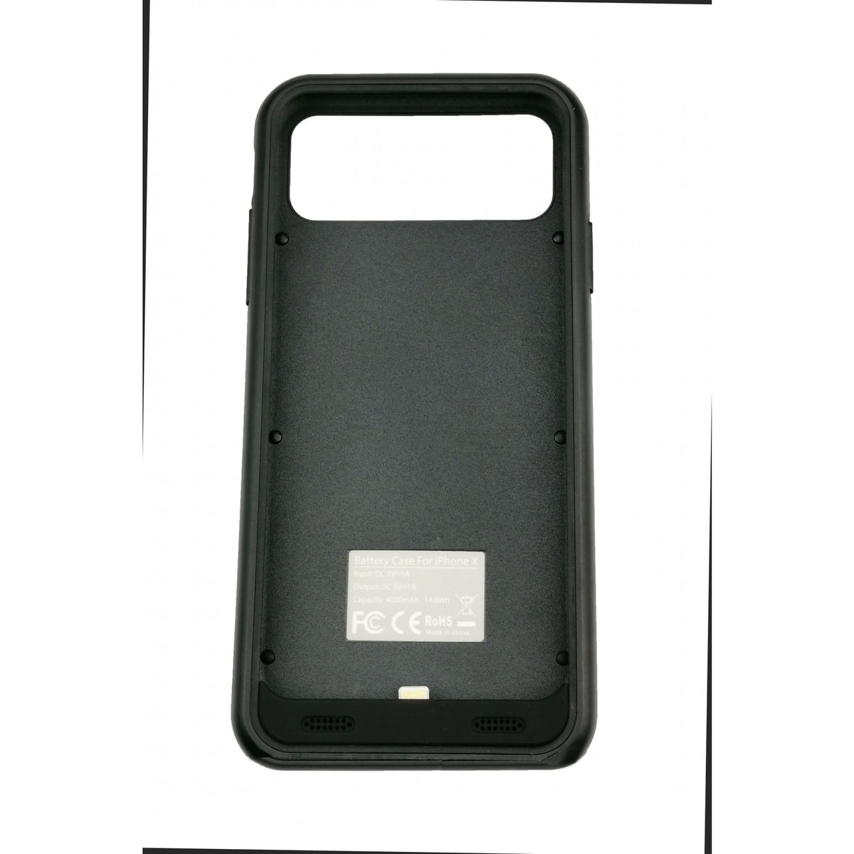Husa cu Baterie Externa iFans pentru Apple iPhone X, Acumulator Protectie 4000 mAh, Negru