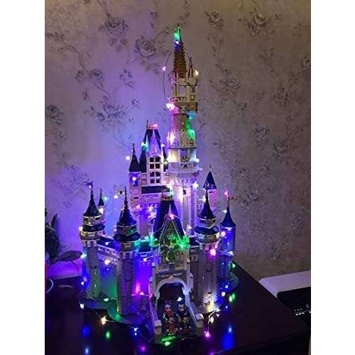 Instalatie de Craciun Tip Liniar, 100 LED-uri, 2 Jocuri de Lumini, Alimentare cu Baterii, Fir de Cupru Flexibil, 10 m, Multicolor