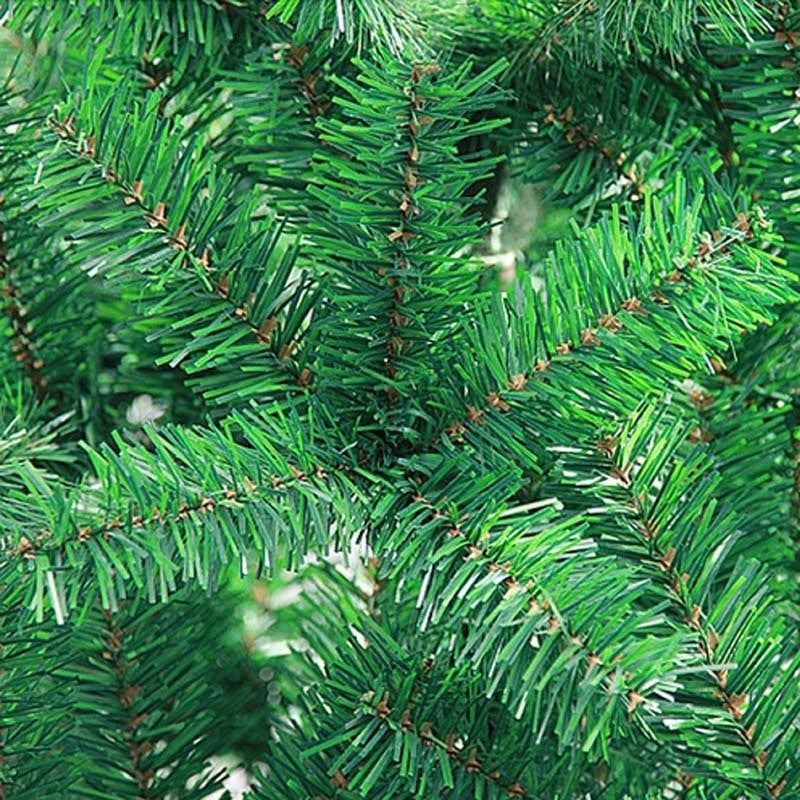 Brad Artificial de Craciun, Aspect Natural Bogat, Montaj Rapid din 3 Sectiuni, Utilizare Interior si Exterior, PVC si Plastic, Inaltime 2.4 m, Verde, Suport Inclus
