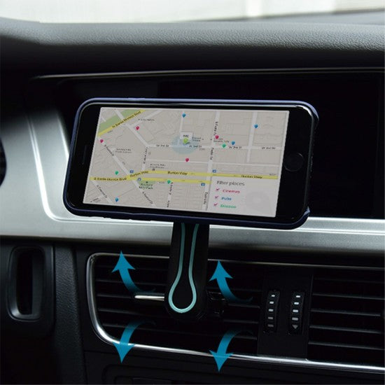 Suport Auto Magnetic BK006-CD pentru Telefon, Fixare in Slot CD, Rotatie 360 Grade, Aluminiu si ABS, Negru