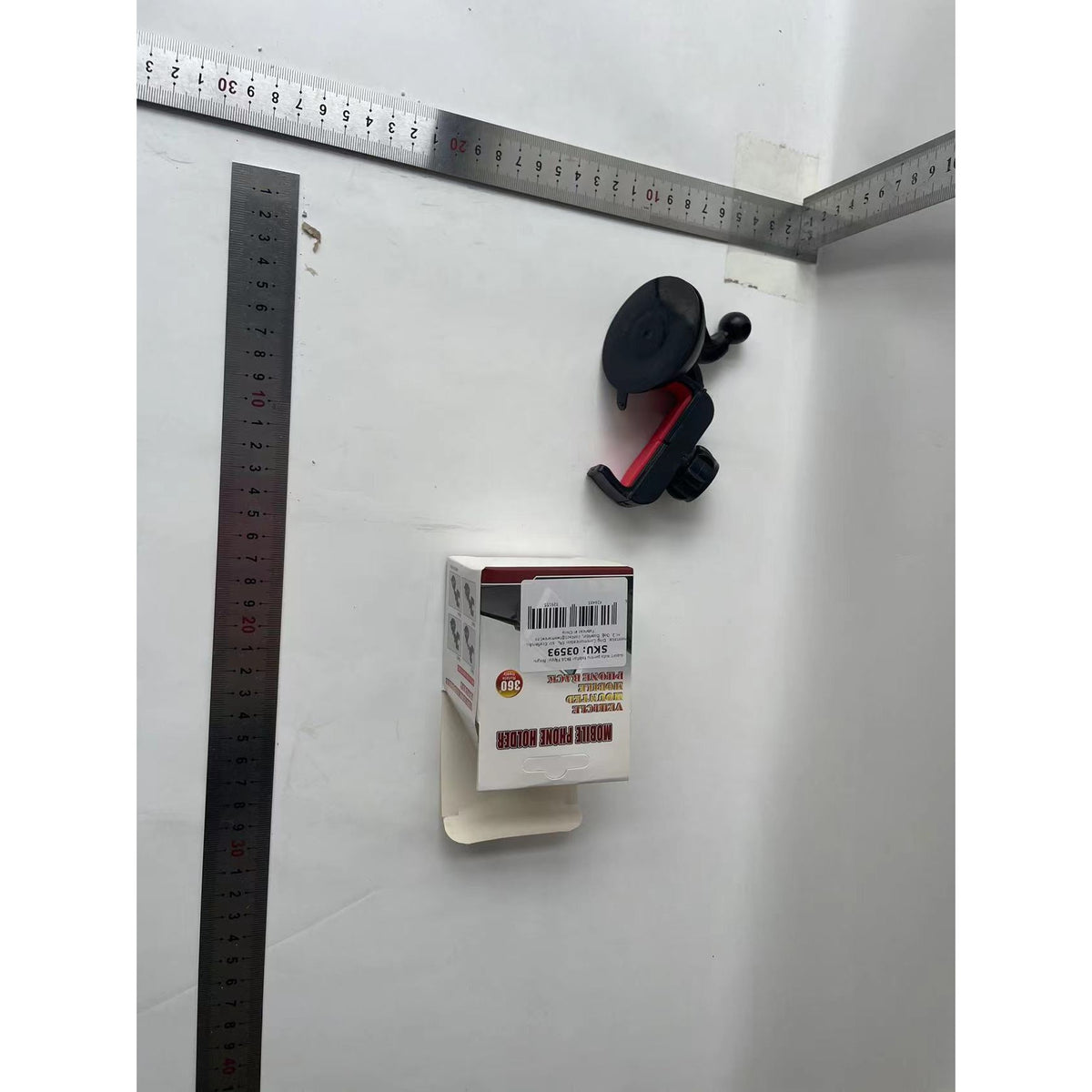 Suport Auto Pentru Telefon BK16-C, Rotire 360 Grade, Prindere Stabila Si Universala, Plastic ABS, Negru