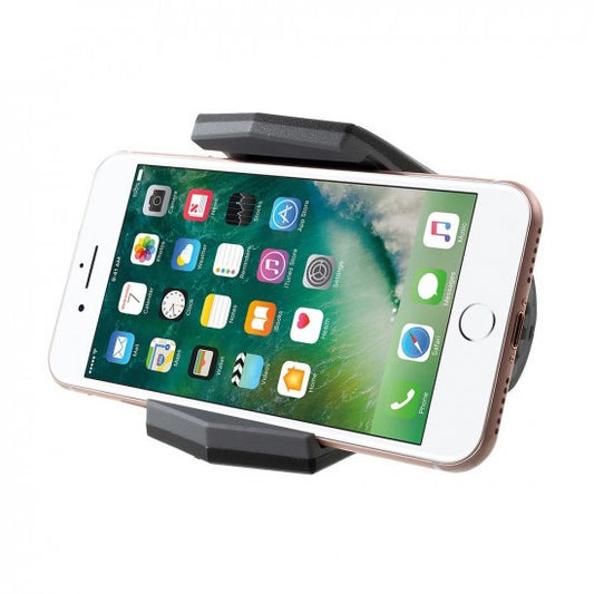 Suport Auto Pentru Telefon A12 Alligator Clip, Montare Bord Cu Deschidere Tip Clema, Silicon Anti-Alunecare, Negru