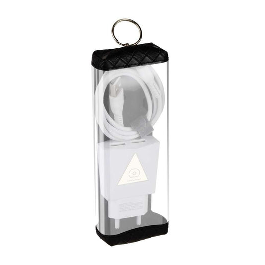 Incarcator Retea T06, Adaptor Dual USB 2.1A, Incarcare Rapida, Design Compact, Cablu Micro-USB Inclus, Ambalaj Blister, Alb