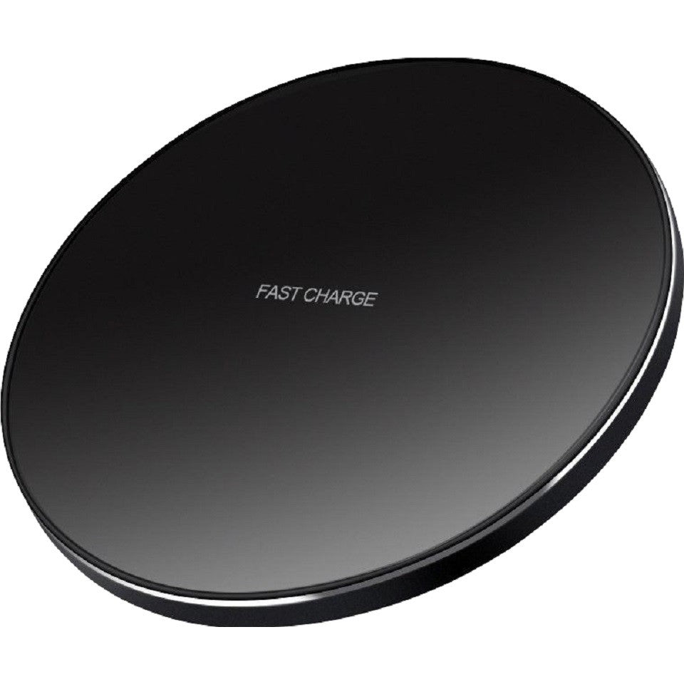 Incarcator Wireless Fast Charge, Incarcare Magnetica 15W, Compatibil iPhone Seria 14 si 13, Design Ultra Slim, Cablu Inclus, Forma Rotunda, Negru