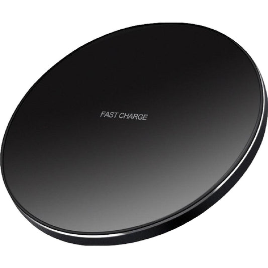 Incarcator Wireless Fast Charge, Incarcare Magnetica 15W, Compatibil iPhone Seria 14 si 13, Design Ultra Slim, Cablu Inclus, Forma Rotunda, Negru
