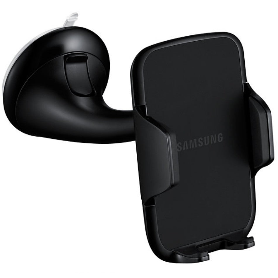 Samsung Suport Auto cu Ventuza pentru Parbriz si Incarcator Auto Rapid, Cablu USB Type-C 1.5 m Inclus, Universal pentru Smartphone 4.0-5.7 inch, Negru