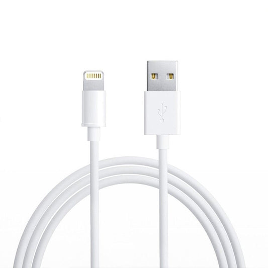 Cablu Date si Incarcare Compatibil iPhone, Conector Lightning, Transfer Date Rapid, Material ABS, 1 m, Alb