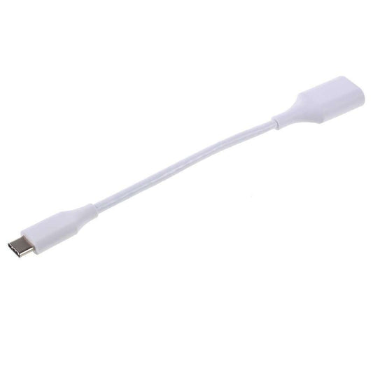 Cablu Adaptor OTG USB Type-C la USB 3.1 Tip A, Viteza 10Gbps, Transfer Date si Incarcare, Lungime 18 cm, Alb