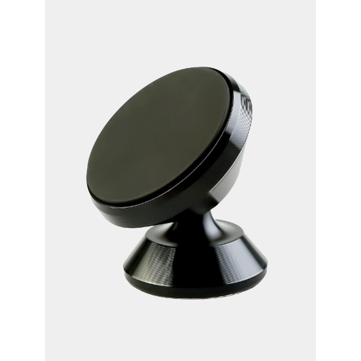 Suport Auto Magnetic BK1 pentru Telefon, Rotire 360 Grade, Montare pe Bord, Aliaj de Aluminiu si ABS, 2 Placute Incluse, Negru