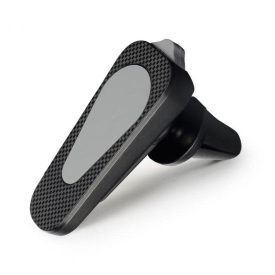 Suport Auto Magnetic pentru Telefon, Fixare pe Grila de Ventilatie, Brat Reglabil cu Rotire 360 Grade, Aluminiu si ABS, Negru