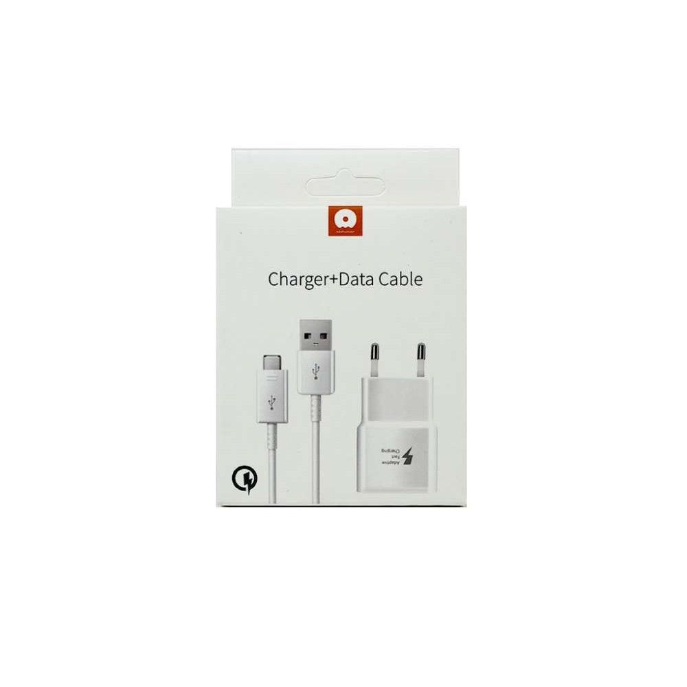 WUW Încărcător Retea Quick Charge 2.0, Adaptor Alimentare cu Cablu Micro-USB, Transfer Date 480 Mb/s, Output 2.4A, PVC, 50 cm, Alb