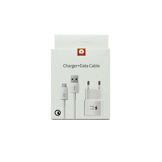 WUW Încărcător Retea Quick Charge 2.0, Adaptor Alimentare cu Cablu Micro-USB, Transfer Date 480 Mb/s, Output 2.4A, PVC, 50 cm, Alb